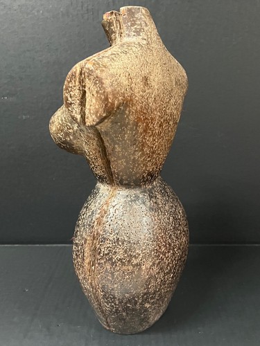 CARVED WOOD PAPER MACHE MOLD/SCULPTURE OF MANNEQUIN #T911 - Picture 8 of 10