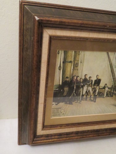 Galería de impresión de arte litográfica Orchardson de Napoleón en el barco Belerofonte enmarcada - Imagen 7 de 13
