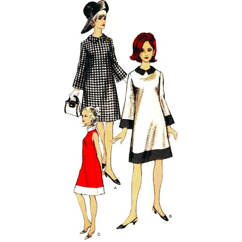 1960s Sewing Pattern, “Easy to Make” Dress - Bust: 34” (86cm) - Picture 2 of 2