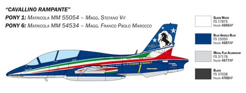 Aermacchi Mb-339 60th P.a.n. Anniversary 1:72 Plastic Model Kit ITALERI - Foto 4 di 5