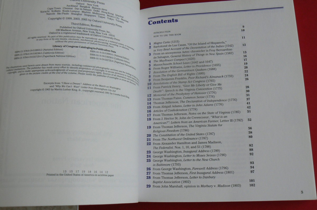 A History of US U.S. Sourcebook & Index, NEW Joy Hakim