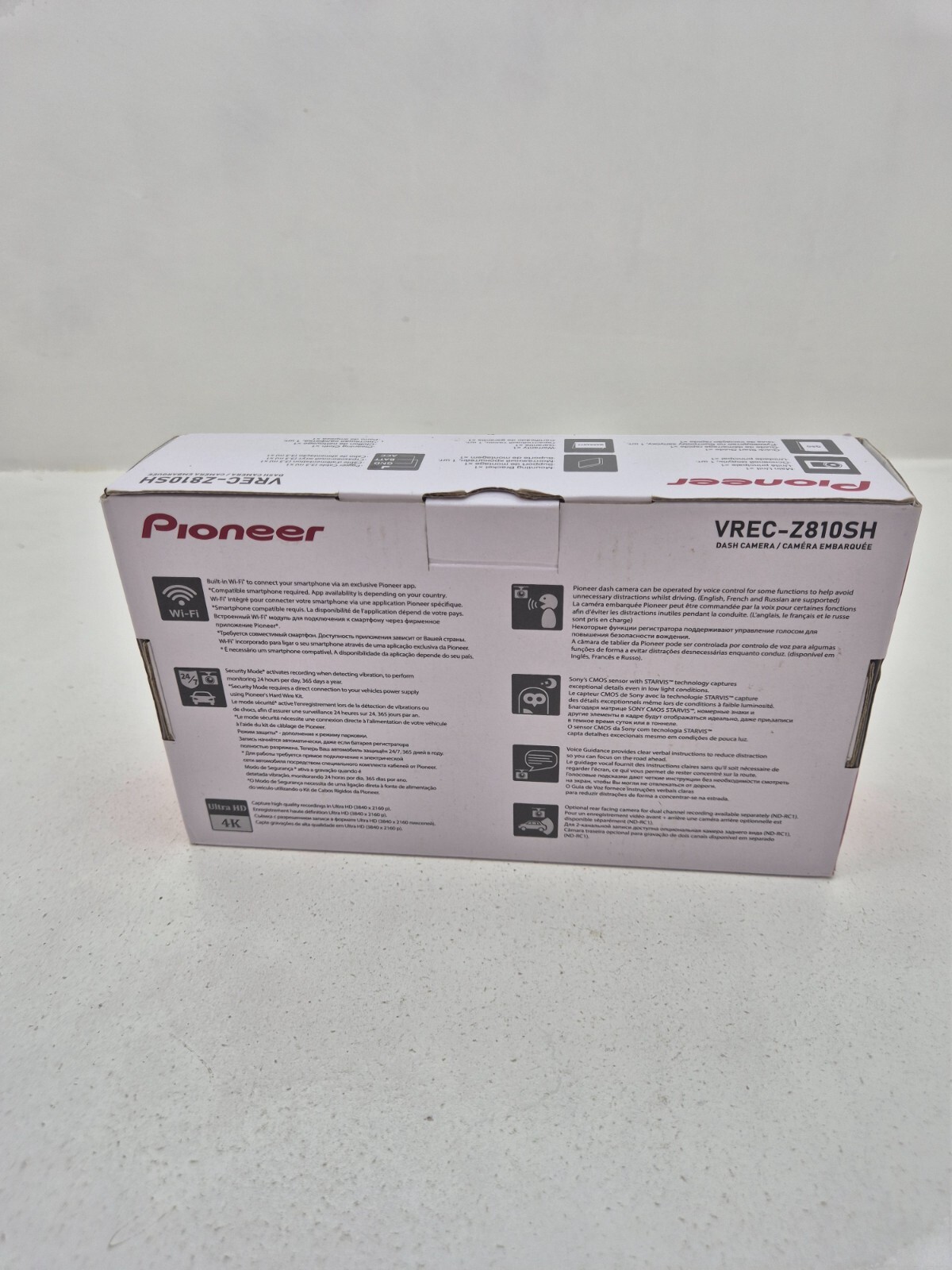 Pioneer VREC-Z810SH Dash Cam Frontkamera 4K Starvis WiFi GPS