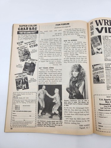 Revista Wrestling Superstars octubre 1990 Wrestling's Power Brokers HULK HOGAN - Imagen 12 de 15
