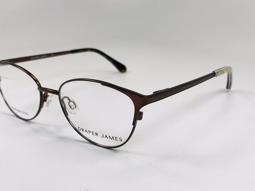 NEW DRAPER JAMES DJ5005 201 Brown Eyeglasses 52mm with DJ Case - Picture 4 of 11