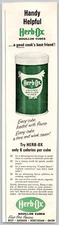 1963 herb ox chicken bouillon cubes vintage PRINT AD 10.5 x 2.5"