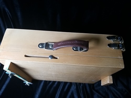 Caballete Portátil de Escritorio, 2 Cajones con Suministros de Arte Mesa de Madera Ajustable - Imagen 10 de 11