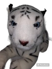 Tiger Wind White Tiger Plush Stuffed Animal Look At Those Eyes Realistic