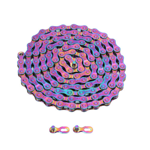 6 7 8 Speed Bike Chain Rust Proof Sensitive Colorful Electroplating - Picture 4 of 12