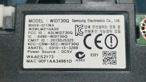 BN41-02149A, IR Sensor,Button Board BN96-309021,WI-FI module WIDT30Q,BN59-01174A - Picture 2 of 4