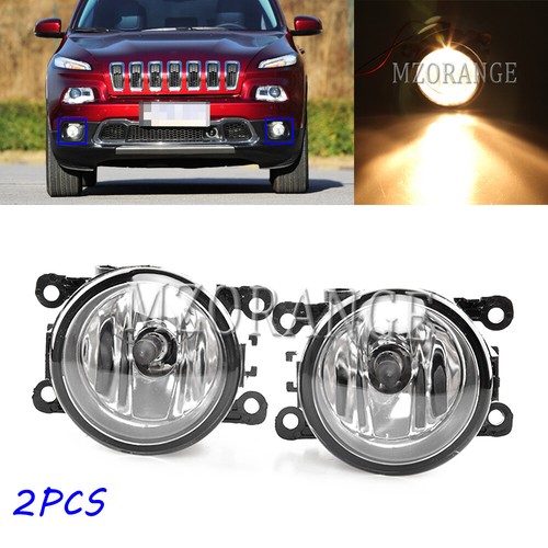 Pair Fog Light Lamps Left & Right N/S O/S For Jeep Cherokee KK KL 2014-2017 - Picture 12 of 12