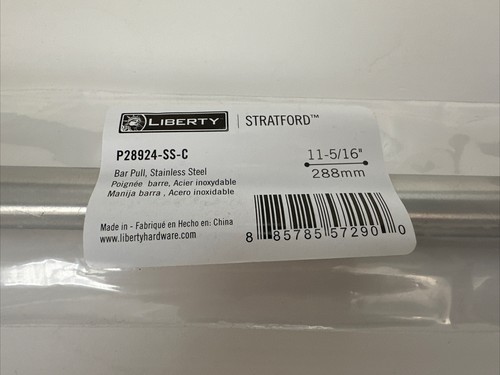 Liberty P28924-SS-C 11-5/16" Cabinet Pull Stainless Steel - Picture 2 of 5