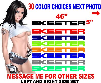 SKEETER decals decal boat bass fishing 30 color choices  MSG for other options