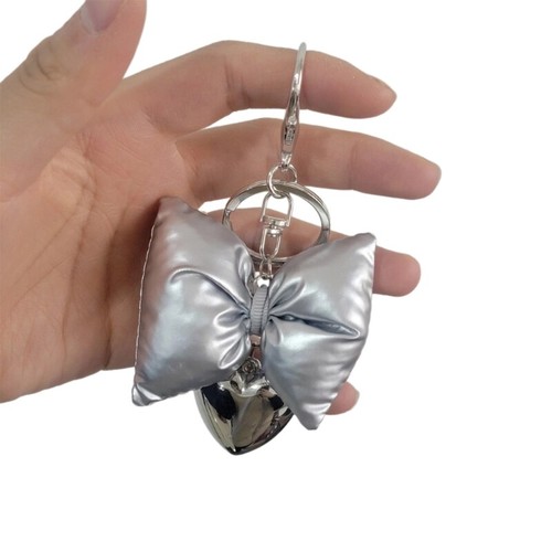 Stylish Bowknot Heart Phone Pendant Unique Bow Charm Keychain Camera Accessory - Picture 6 of 12