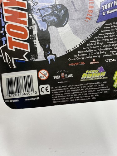 Tony Hawk Art Asylum Slam Master 5 Inch Figur Sealed Neu 2002 - Bild 5 von 8