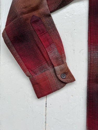 Pendleton Wool Board Open Collar Shirt Red Check  Size XS - Picture 5 of 6