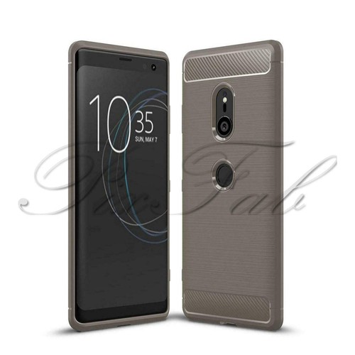 For Sony Xperia XZ3 H8416 / H9436 New Brushed Black Carbon Fibre Gel Phone Case - Picture 9 of 10