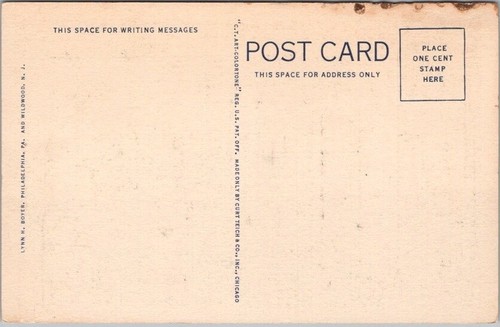 WILDWOOD BY THE SEA, New Jersey Großbrief Postkarte / Curteich Leinen 1939 - Bild 2 von 2