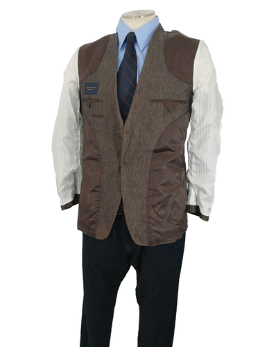 Banana Republic 38 reg Modern Fit 100% Linen Blazer Sport Coat 2-B Self Stripe - Picture 19 of 24