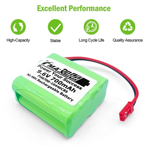 Avión Control Remoto Helicóptero RC Coche Juguetes FMA 9.6V 700mAh Batería Ni-MH - Imagen 7 de 10