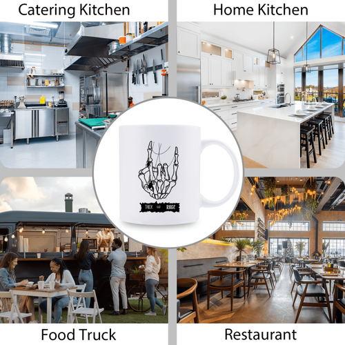 11 oz, trick or rage mug, Funny Ceramic coffee mug, Novelty  gift Birthday cup - Bild 4 von 15