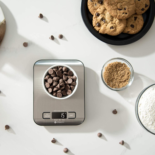 Food Kitchen Scale, Digital Grams and Ounces for Weight Loss, Baking, Cooking, K image