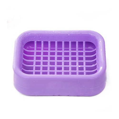 Bathroom Soap Dish Storage Holder Plastic 2 Layers Drain Rack Container Tray Box - Picture 16 of 20