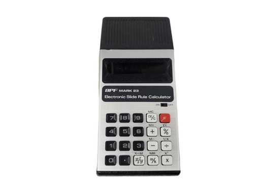 APF Mark 23 Electronic Slide Rule Calculator With AC Adapter Tested & Working - Picture 9 of 12