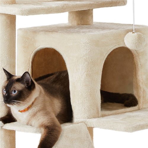 70in Multilevel Cat Tree Large Cat Towers Pet Play Activity Centers for Cats - Picture 12 of 25