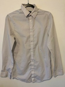 h&m mens white dress shirt