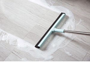 Floor Squeegee Blade Foam Mop Handle Water Wet Room Tile
