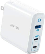 Anker 65W PIQ 3.0 GaN 3-Port Type-C Charger with 45W USB-C Port  20W USB-C Port