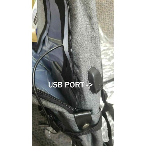 Yoked Apparel Herren Business & Reise Laptop Rucksack, grau - Bild 4 von 6
