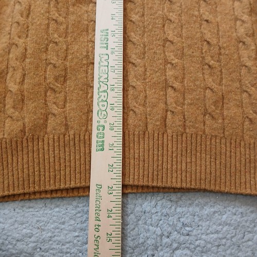 Ben Sherman Sweater Mens Medium (Fits Small) Cable Knit Lambs Wool Blend Crew - Picture 14 of 23