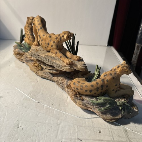Cheetah Leopards Great Cats Of The World Figurines Set Of 3 Vintage. - Picture 14 of 23