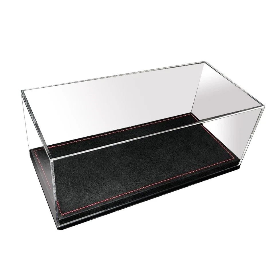 For 1/18 Car Model Acrylic Display case show case With black PU Leather Base New - Image 3 of 4