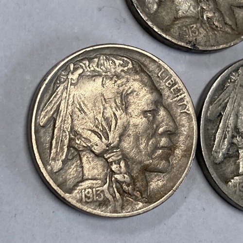 1913-P, 1913-D,1913-S Type 1 Buffalo Nickels - Picture 3 of 11