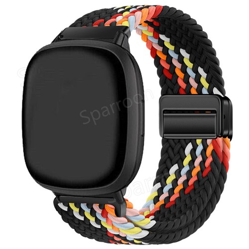 Magnet Nylon Armband Für Fitbit Versa 4 3 Sense/Sense 2 Braided Ersarz Uhrenband - Picture 4 of 60