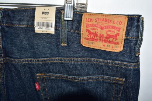 Neu Levi's 569 lockere gerade blaue Herrenjeans Größe 42 x 30 - Bild 10 von 10