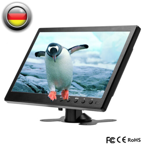 10.1 pulgadas HD Display Pantalla PC Auto Monitor CCTV AV/BNC/VGA/HDMI Speaker DE - Imagen 1 de 10