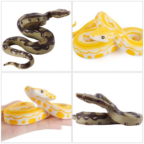 2 PIEZAS Alta Simulación Boa Modelo Juguetes Plástico Serpiente Escritorio Modelos Truco Juguete EE. UU. - Imagen 8 de 12