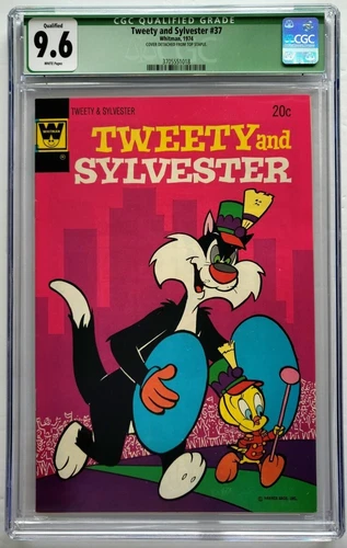 Tweety and Sylvester #37 Whitman White Pages 1974 CGC 9.6