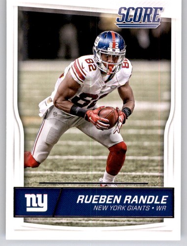 Tarjeta base 2016 Score Rueben Randle NFL PWE Giants #214 - Imagen 1 de 2
