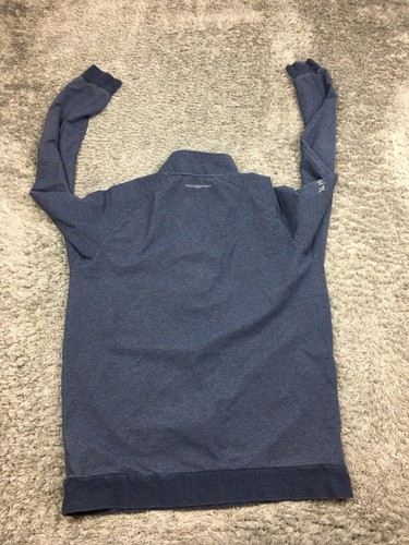 Travis Mathew 1/4 Zip Pullover Sweatshirt Mens Size Medium Blue Shirt Jacket - Picture 12 of 14