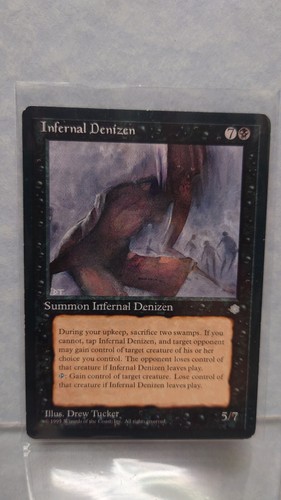 Magic The Gathering: Infernal Denizen - 1995  Ice Age Edition - Lightly Played  - Picture 1 of 2