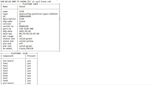 CIENA 5130 12 ports 1/10/25GbE 360 Gb/s router Part 170-5130-900 DC POWERED - Picture 4 of 4