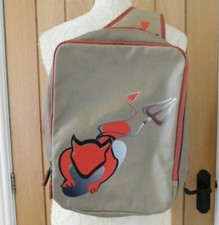 Antler Bold Way beige rucksack little devil monostrap hook n loop pockets