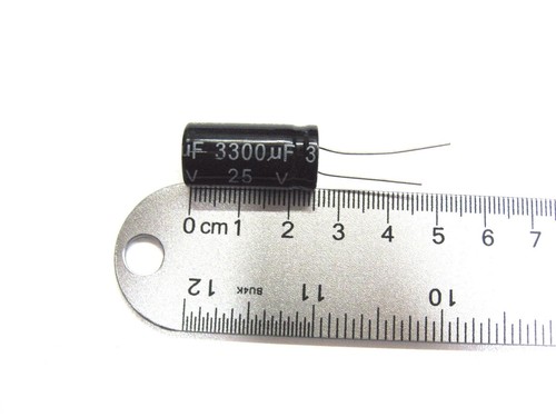 3300uF 25V (10x) condensadores electrolíticos 25V 3300uF volumen 13x25 mm - Imagen 2 de 3