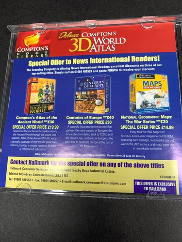 COMPTONS DELUXE 3D WORLD ATLAS Windows 95 - Picture 4 of 5