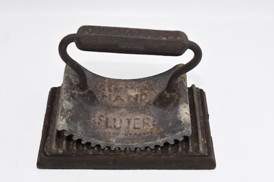 Antique Cast Iron Geneva Hand Fluter 1866
