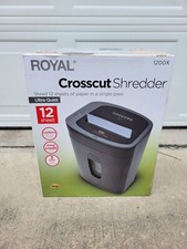 Royal 1200X Crosscut Shredder 12-Sheet Ultra Quiet Paper & Credit Card Shredder